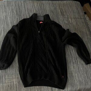 Izod Men's Black Turtleneck Sweater